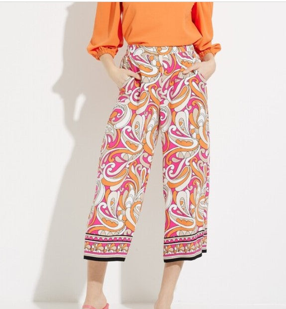 Joseph Ribkoff Printed Wide Leg Pants Style