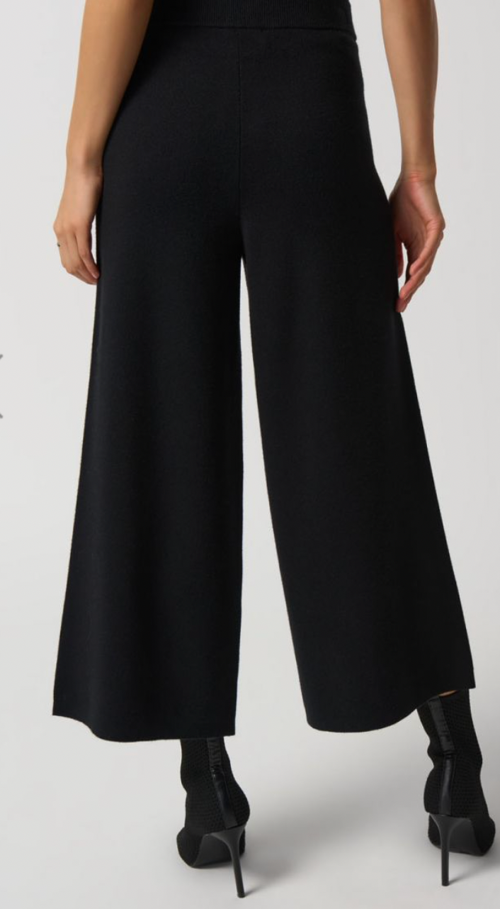black pants with bootleg bottom